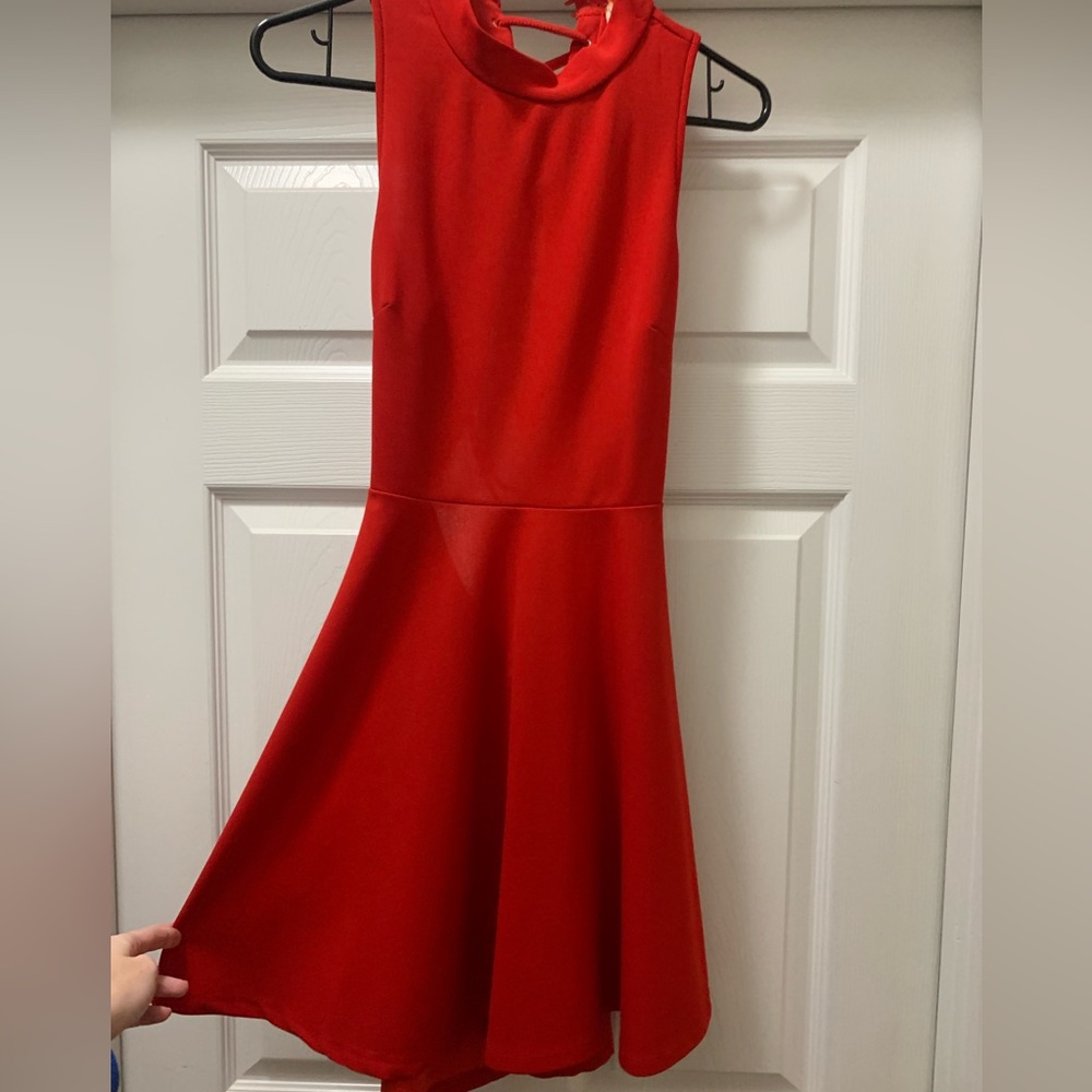 Red mini dress, size medium